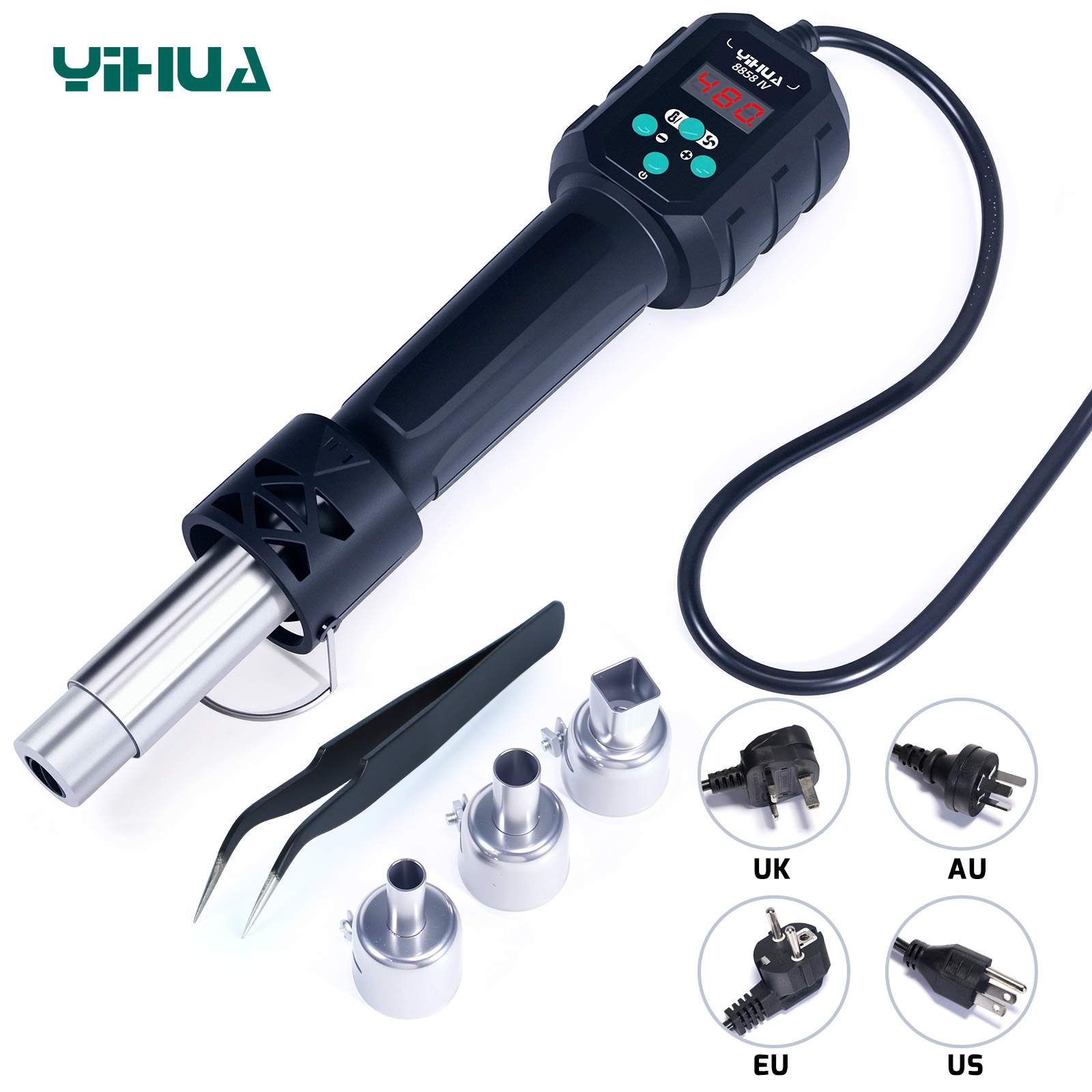 Hot Air Station 858 - YIHUA Heteluchtpistool Temperatuur Verstelbare 8858-IV 700W