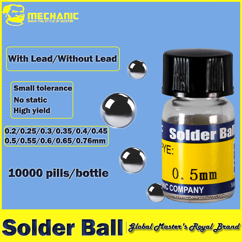 Electronics Repair Company - 【MECHANIC】 Loodhoudende soldeerballen 0,2-0,76 mm, 10000