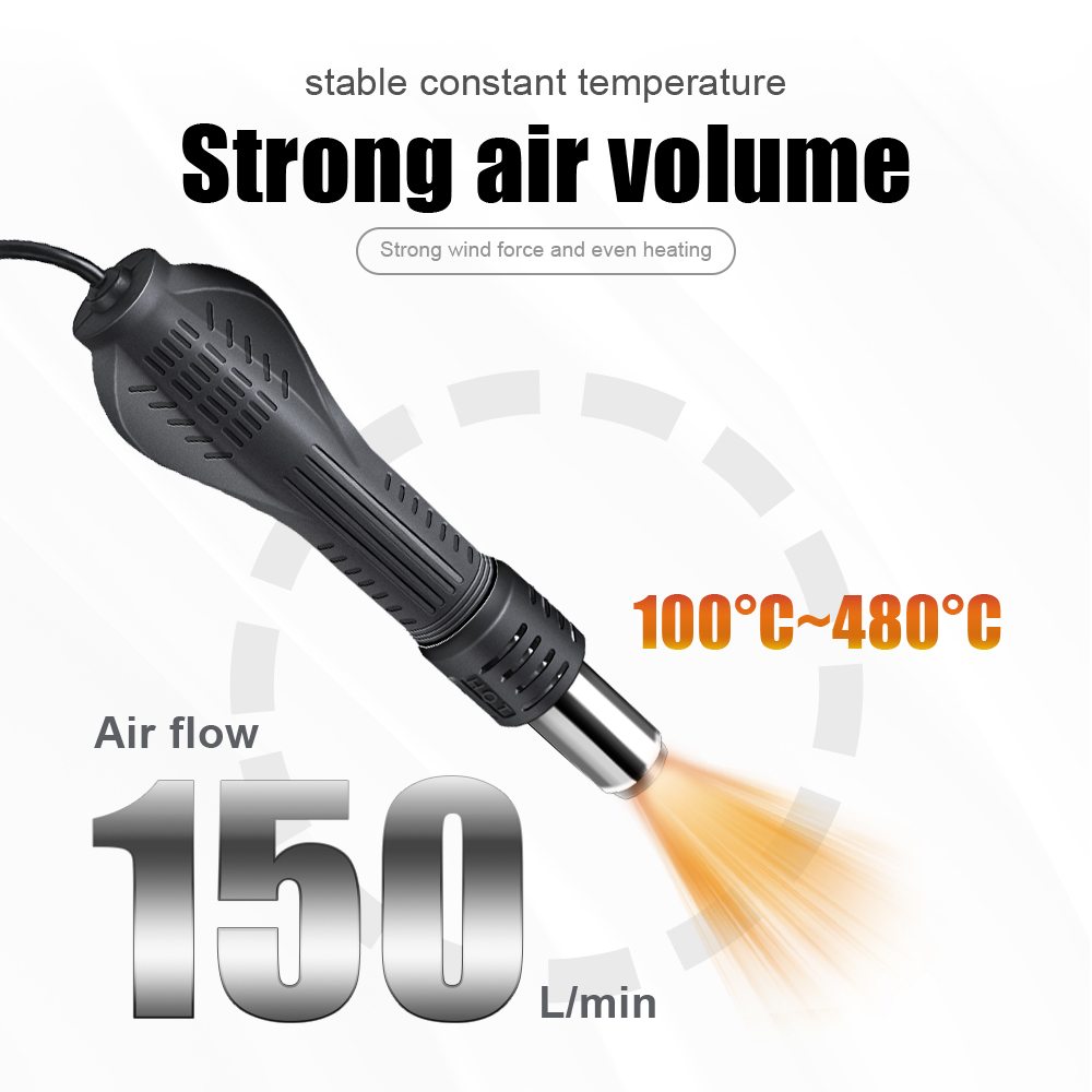 2 in 1 750 W Heteluchtpistool  - Hot Air Station 858 recensie en prijs