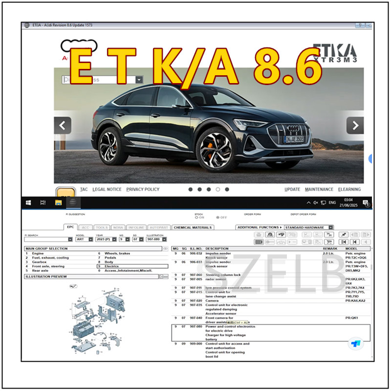 Nieuwste ETKA 8.6+ Elsawin 6.0 - Electronics Repair Parts recensie en prijs
